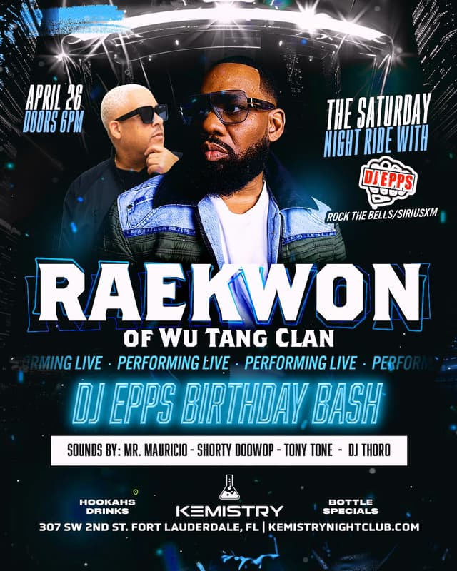 RAEKWON at Kemistry Night Club