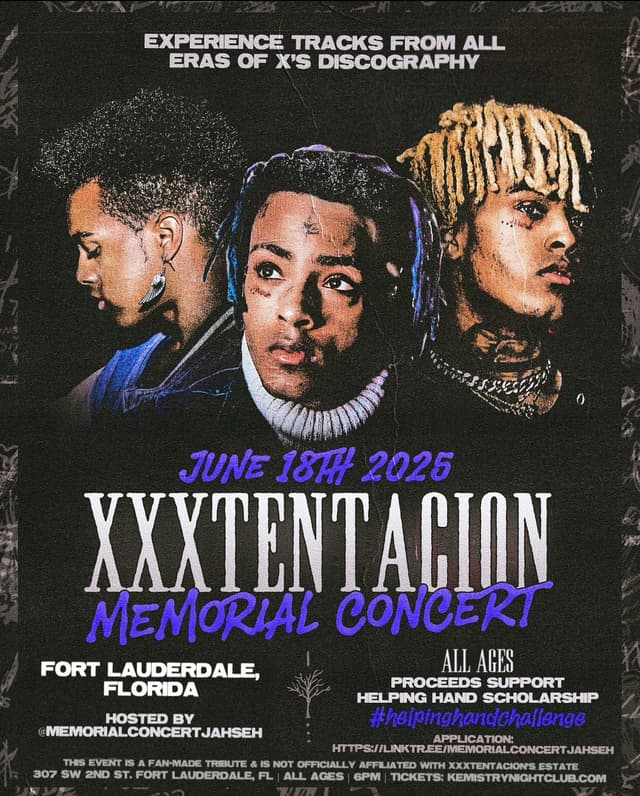 XXXTentacion Memorial Concert at Kemistry Night Club