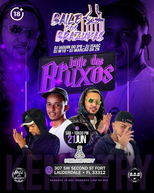 BAILE DOS BRAZUKAS at Kemistry Night Club