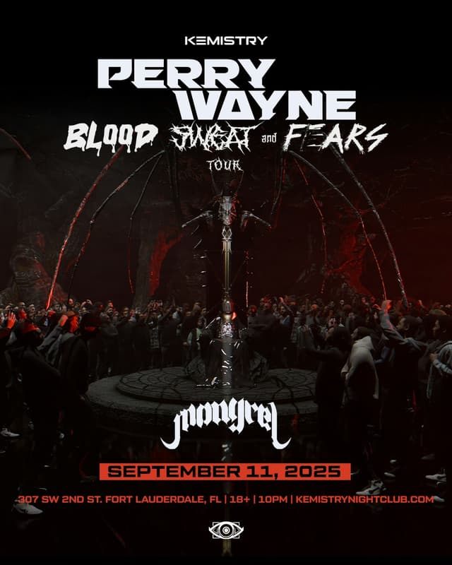 PERRY WAYNE : BLOOD, SWEAT & FEARS TOUR at Kemistry Night Club