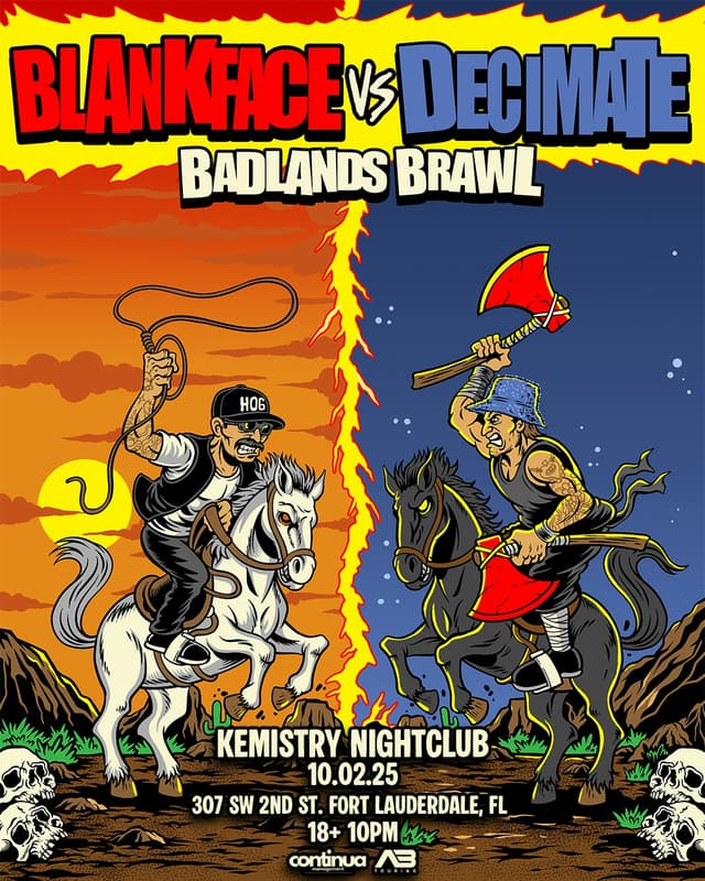 BLANKFACE + DECIMATE at Kemistry Night Club
