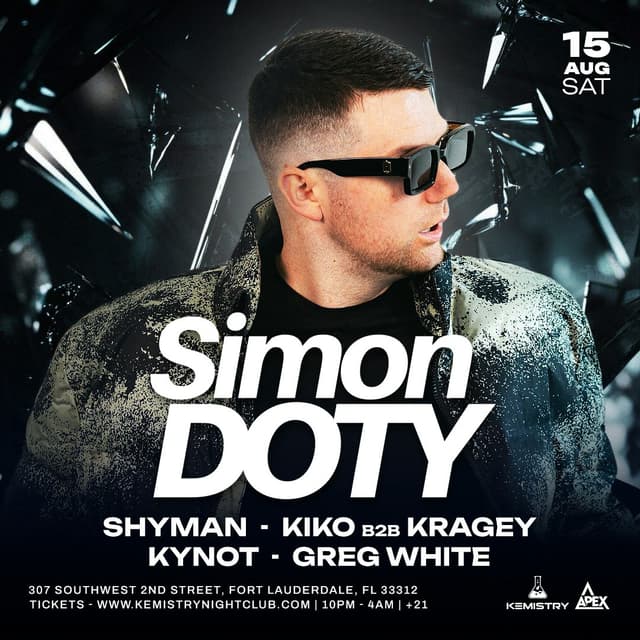 SIMON DOTY at Kemistry Night Club