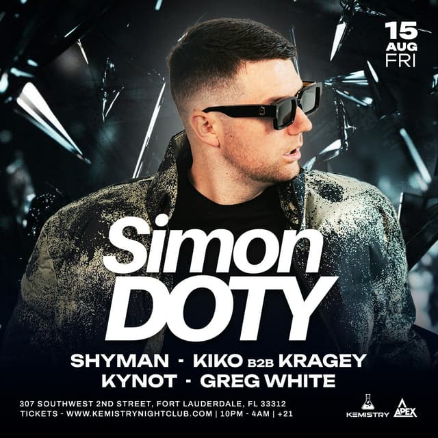 SIMON DOTY at Kemistry Night Club
