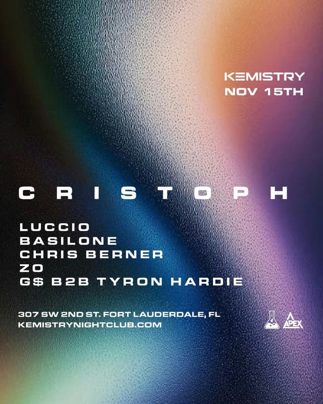 CRISTOPH  at Kemistry Night Club