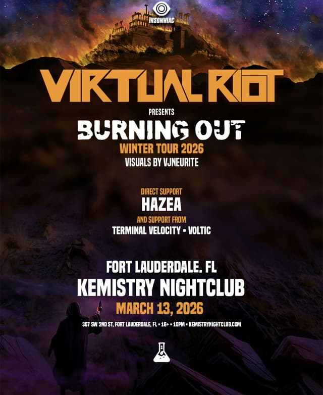 VIRTUAL RIOT : BURNING OUT at Kemistry Night Club