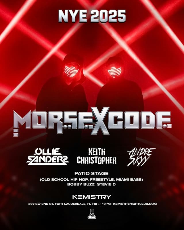 NYE : MORSE X CODE at Kemistry Night Club