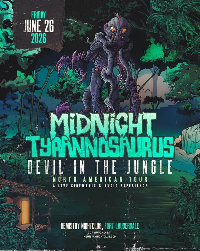MIDNIGHT TYRANNOSAURUS  at Kemistry Night Club