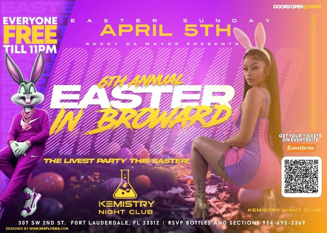EASTER IN BROWARD at Kemistry Night Club
