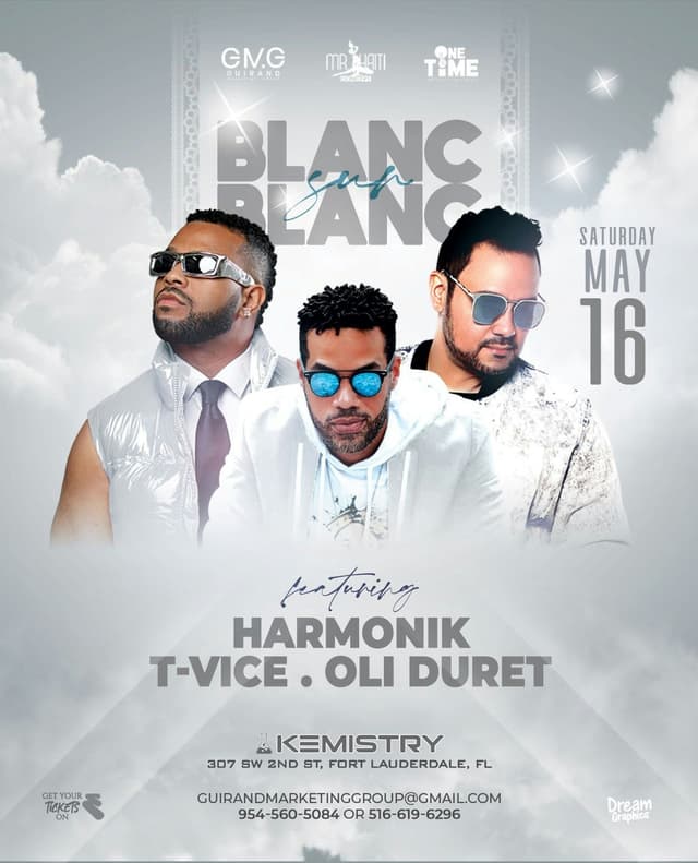 BLANC SUR BLANC at Kemistry Night Club
