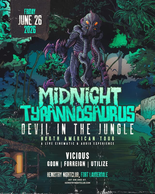 MIDNIGHT TYRANNOSAURUS  at Kemistry Night Club