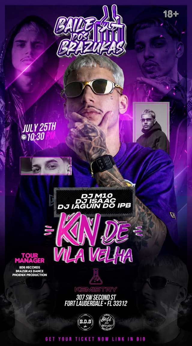 BAILE DOS BRAZUKAS  at Kemistry Night Club
