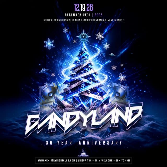 CANDYLAND : 30 YEAR ANNIVERSARY  at Kemistry Night Club