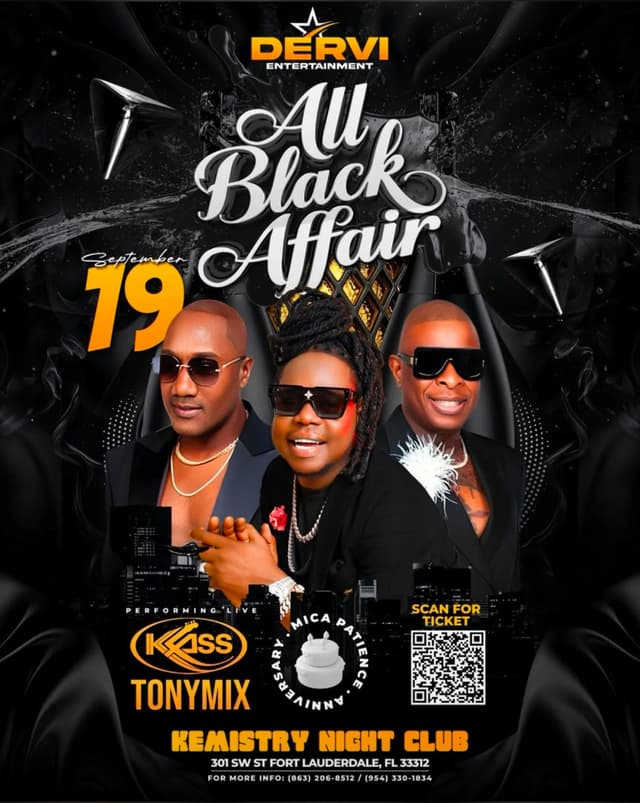 ALL BLACK AFFAIR at Kemistry Night Club