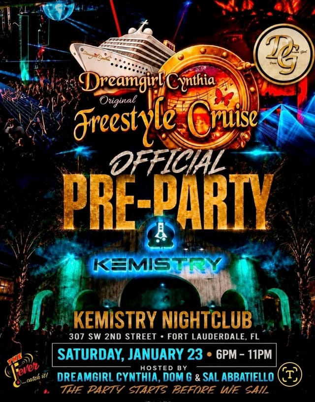 FREESTYLE CRUISE OFFICIAL PRE-PARTY at Kemistry Night Club