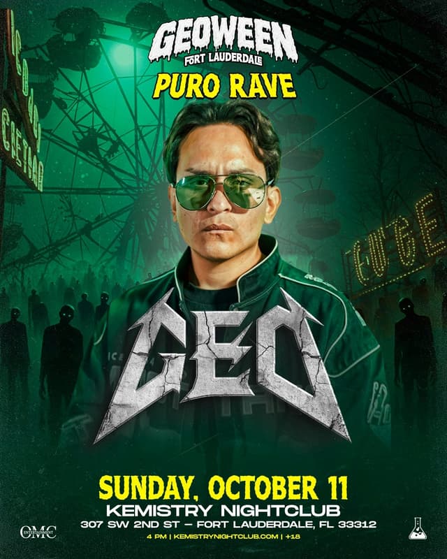 GEOWEEN Halloween Party + Latin Rave at Kemistry Night Club