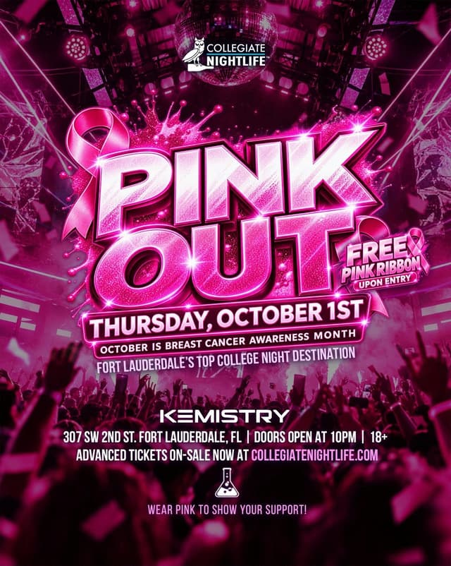 PINK OUT  at Kemistry Night Club